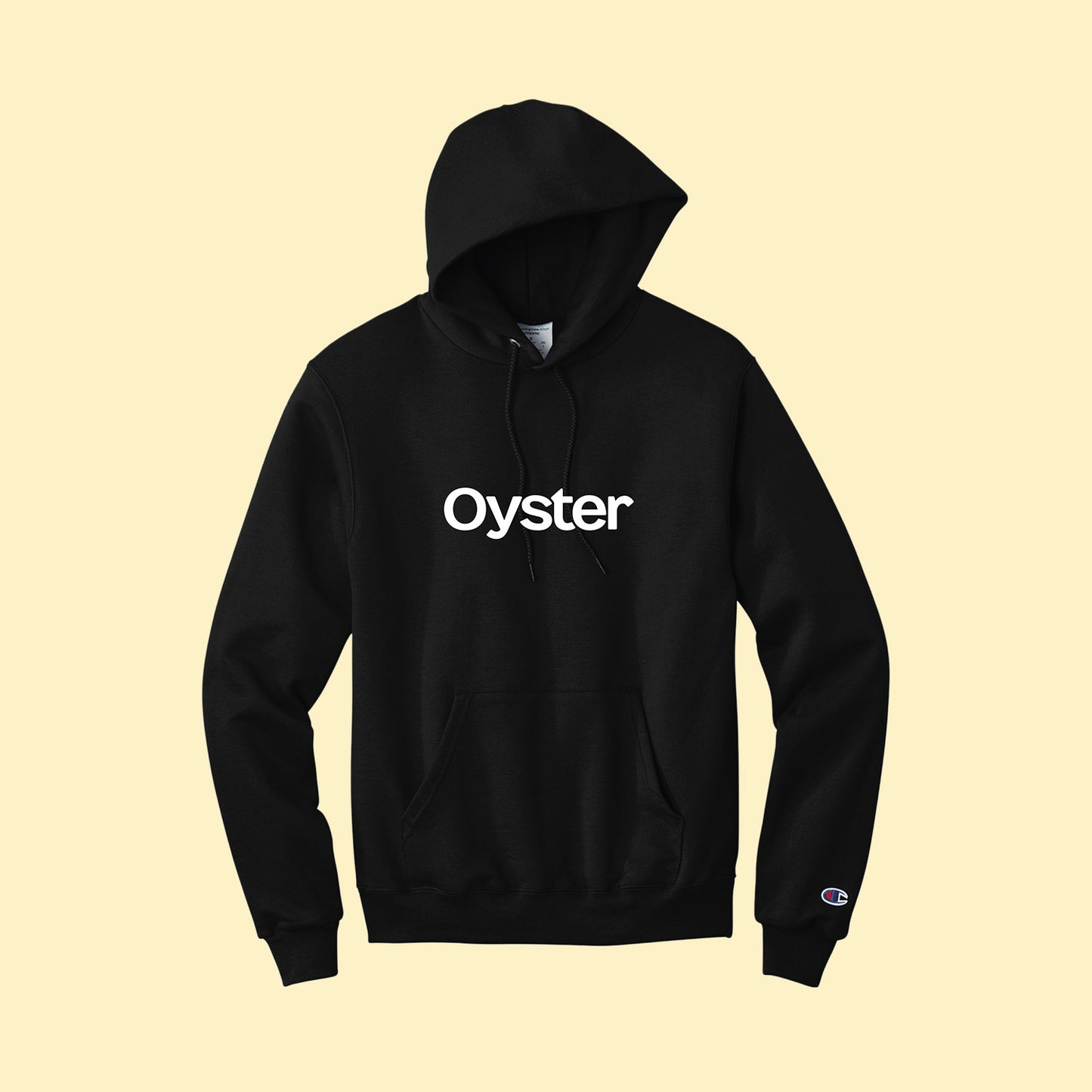 Oyster Logo Hooded Sweatshirt - Black