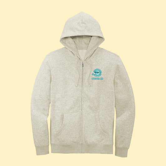 Oyster Birthday Full-Zip Hoodie - Oatmeal