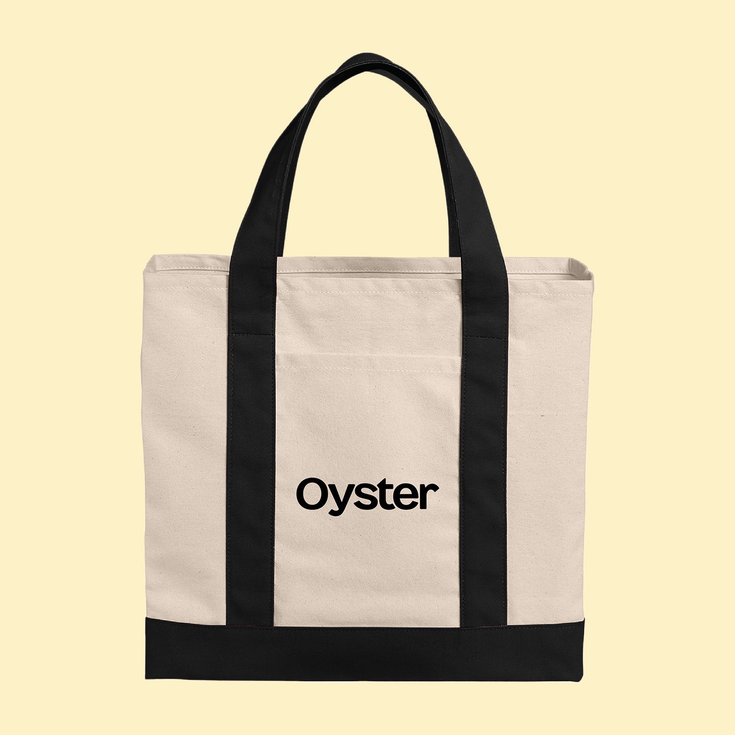 Oyster Logo Two-Tone Tote Bag