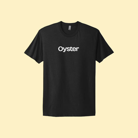 Oyster Logo Unisex Tee - Black