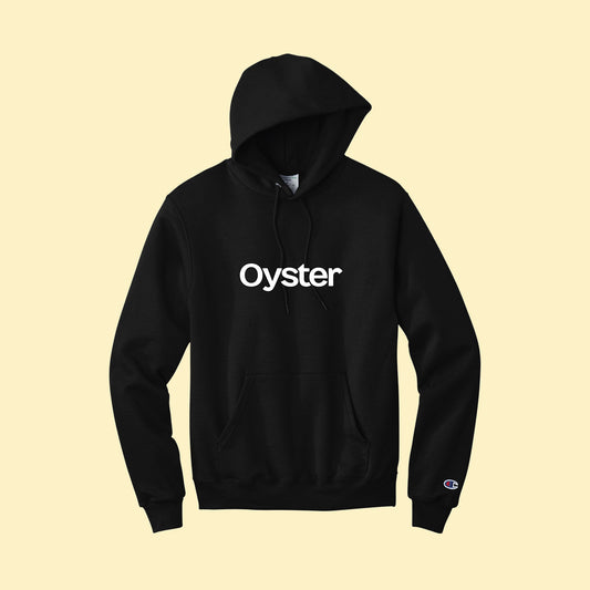 Oyster Logo Hooded Sweatshirt - Black