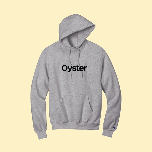 Oyster Logo Hooded Sweatshirt - Grey