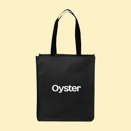 Oyster Logo Tote Bag - Black
