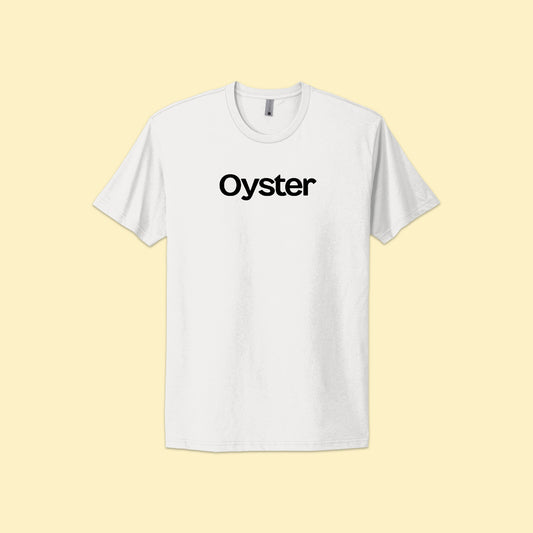 Oyster Logo Unisex Tee - White